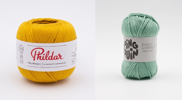 Fil de coton pour crochet ou tricot