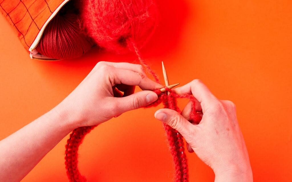 Aiguille circulaire à tricoter